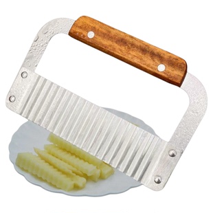 不锈钢波浪刀土豆切条器切薯条波纹形刀花式家用土豆切花刀切菜器