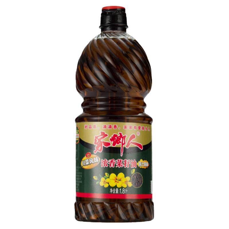 农家自榨浓香菜籽油家用小瓶香油