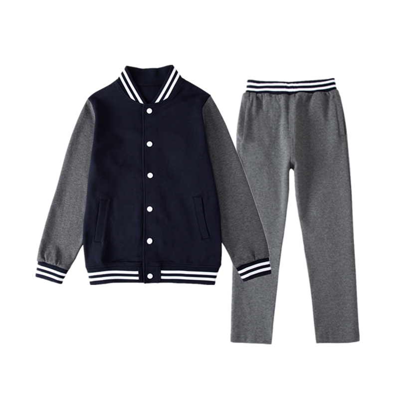 中小学生春秋款英伦风棒球服校服