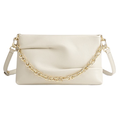 COOGI真皮褶皱高级感小方包