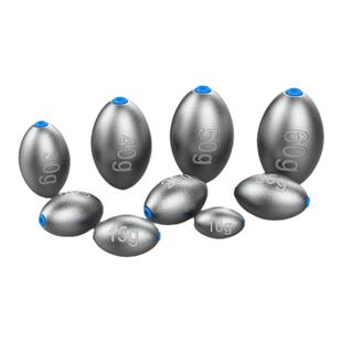 塑芯铅坠橄榄型铅坠不伤线中通空心铅坠爆炸钩串钩配重钓鱼具配件