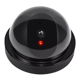 仿真摄像头监控假摄像头监控器模型室内假探头免打孔粘贴家用带灯