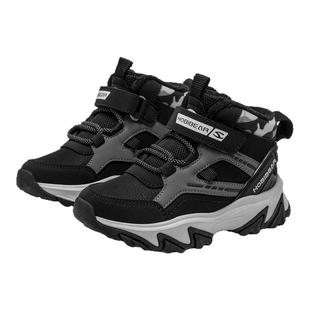 哈比熊男童高帮棉鞋2025冬季百搭时尚加绒保暖防滑耐磨中大童舒适