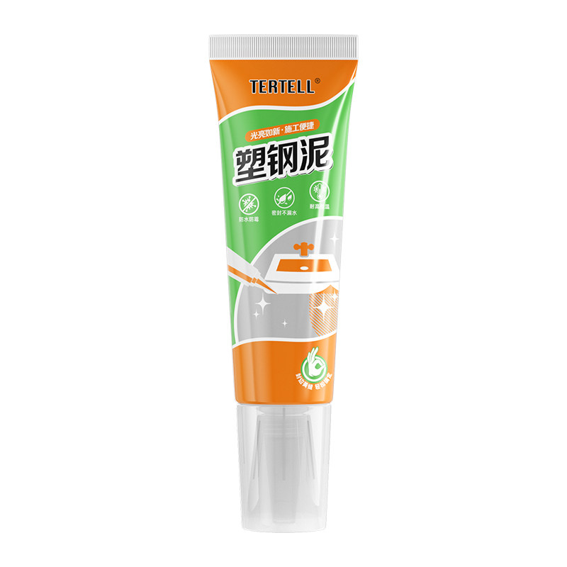 马桶底部密封胶固定塑泥钢防水防霉潮厨卫灶台水槽缝隙封边玻璃胶