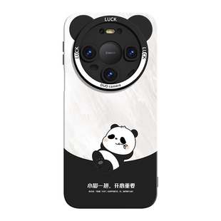 熊猫适用华为mate80手机壳2025新款mate80promax液态硅胶70Pro保护套全包防摔60外壳系列50黑色air标准版高级