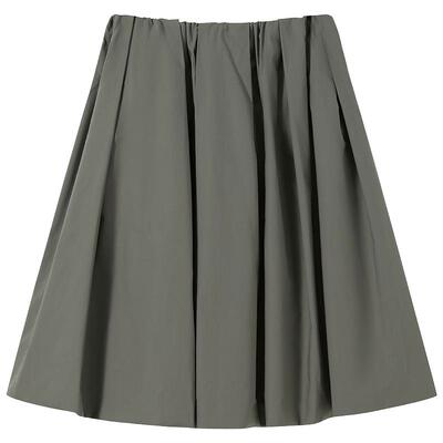 OCHIRLY欧时力纯棉蓬褶半身伞裙