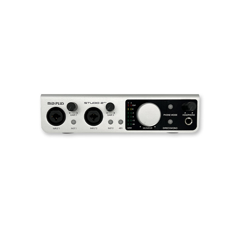 MIDIPLUS STUDIO-2 OTG迷笛声卡手机电脑网红主播直播录音K歌专用
