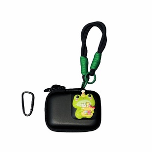 绿色青蛙适用影石360AcePro2相机收纳包大疆Action3/4/5pro/6挂绳