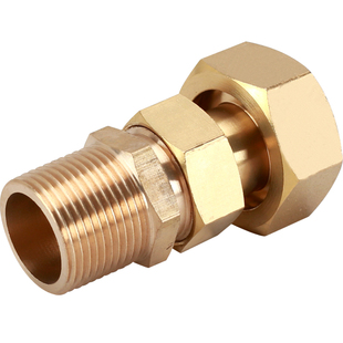 黄铜可伸缩自来水表接头4分6分1寸内外丝活接水泵增压泵转接配件