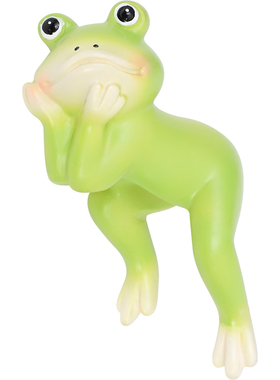 跳跳蛙鱼缸边缘挂件多肉花盆装饰庭院花园造景布置仿真小青蛙摆件