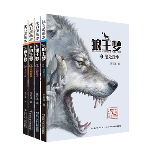 【全4册】沈石溪狼王梦全彩美绘本3-6年级课外阅读非注音版 10万余字长篇动物小说合集 8-15岁沈石溪儿童文学漫画版课外阅读书籍