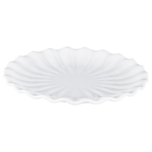 密胺白色圆形塑料盘子仿瓷餐厅饭店餐盘酒店餐具火锅盘凉菜碟商用