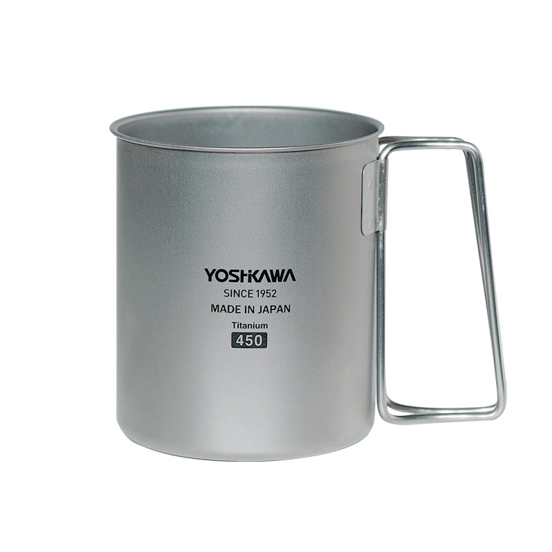 日本Yoshikawa超轻薄纯钛马克杯