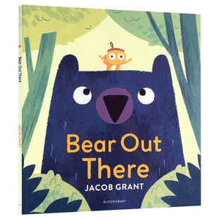 大熊在外 英文原版绘本 Bear Out There 儿童友谊互助图画故事书 亲子早教认知英语启蒙 Jacob Grant 平装 大熊和蜘蛛的友谊