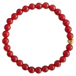 金兴源 原创【赤诚】本命年红玛瑙手串百搭手饰女款真品送礼精选