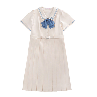 樱花家族jk连衣裙【小月町】甜美学院风制服中长款百褶裙短袖女