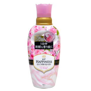 日本进口宝洁happiness衣物柔顺剂防静电持久芳香柔软护理液460ml