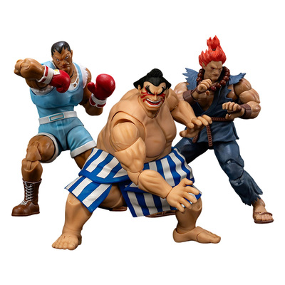 预定 Jada 1/12  可动手办 街头霸王2 豪鬼 拳王拜森 埃德蒙 本田