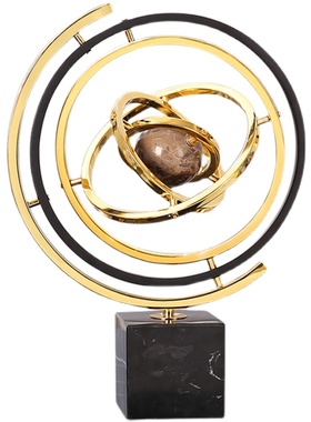 现代轻奢风高档软装陈列地球仪