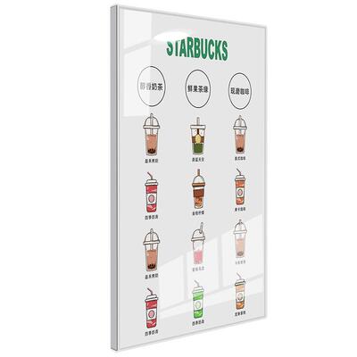 亚克力展示板悬浮视觉广告框挂墙