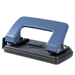 得力0101打孔器文件装订手动打孔机双孔办公用品财务用品圆孔打洞