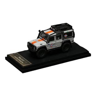 路虎卫士110模型做旧版Master原厂1:64 骆驼杯泥泞版仿真汽车模型