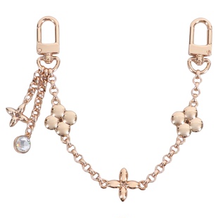 适用lv贝壳包四叶草挂饰链子改造speedy 麻将水桶包装饰链条配件