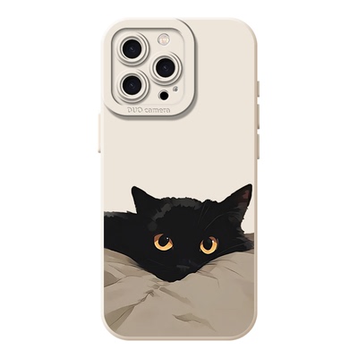 适用苹果17pro手机壳iphone13promax液态p40硅胶12情侣16/14/50小米15华为mate60pro新款pura80猫咪70小猫p70