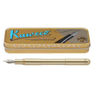 德国KAWECO钢笔 卡维克 Supra超越系列 钢笔 黄铜金属长杆办公商务书写签字笔送礼物男女礼品礼盒装 进口钢笔
