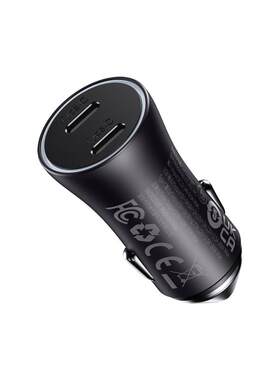 倍思车载充电器60W双Type-c接口
