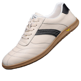 皮鞋男2026新款真皮男鞋商务休闲鞋头层牛皮鞋子男透气豆豆运动鞋