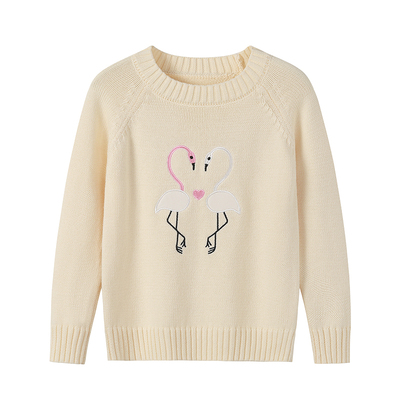 a类女童纯棉套头毛衣针织打底衫