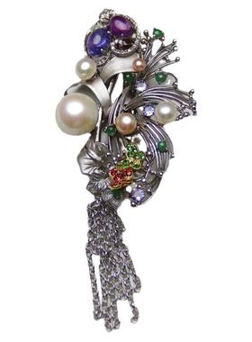 承李李原创设计珍珠紫水晶项链