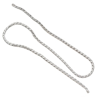 东夏饰品 铜镀白金麻花链 手工diy手链项链银色扭花链散链条链子