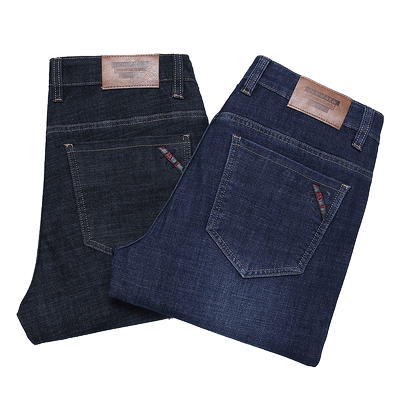直筒男士牛仔裤深蓝色新塘高端