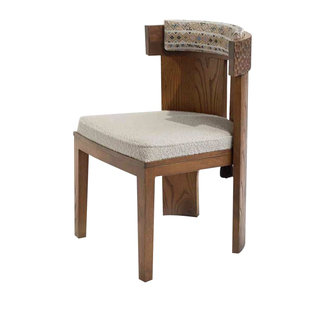 Slow Living中古实木餐椅家用餐厅靠背椅设计师简约无扶手餐桌椅