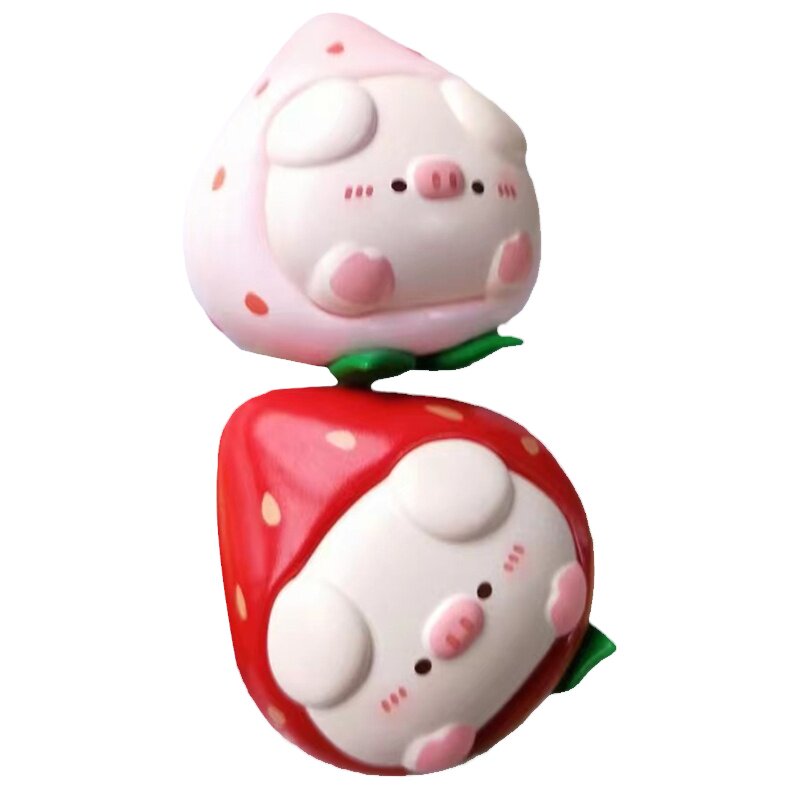 屁可猪萌粒盲盒水果派对系列玩具