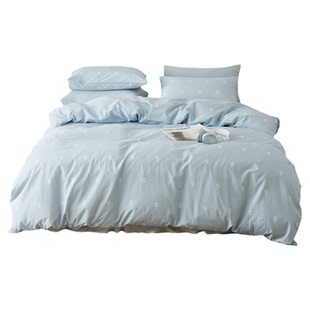 无印良品印花全棉被套单件纯棉亲肤单人被罩160x210cm180x200x150