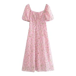 【仙姿玉色】超显瘦雪纺碎花长裙女夏新宽松百搭高级感气质连衣裙