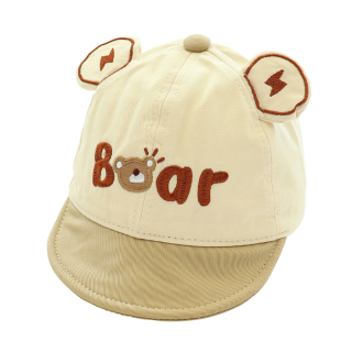 童泰新款棒球帽春季帽子男童女童遮阳帽防风护头纯棉鸭舌户外透气