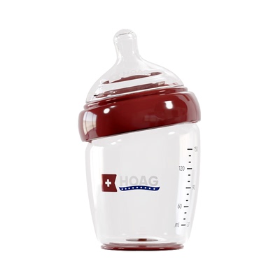 霍格Hoag玻璃奶瓶新生儿防呛奶胀气0-3到6个月婴儿以上宽口径