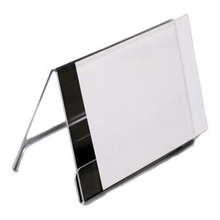 亚克力三角V型考官桌牌台卡 双面工位座位牌会议银行展示台卡定制