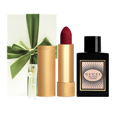 Gucci古驰倾色唇膏口红配香水5ml