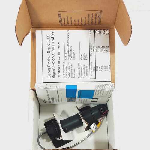 GEORG FISCHER SIGNET ROTOR-X PADDLEWHEEL 3-8512-P1 FLOW SEN