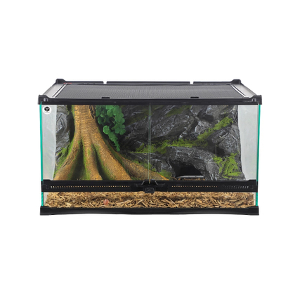 CM玻璃爬缸守宫蜥蜴角蛙蝎子蜘蛛陆龟鬃师雨林缸水龟生态水族箱盒