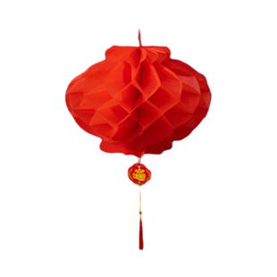 2026新款新年小纸灯笼挂饰院子树上户外商场开业节日元旦过年装饰