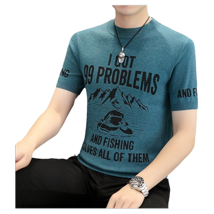 男士毛衣半高领冬季内搭保暖短袖针织衫男紧身中领加厚半袖打底衫