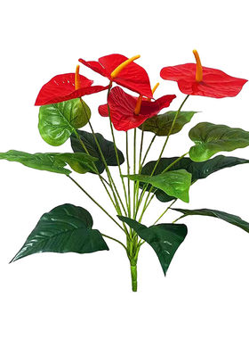 红掌一品红花箱仿真花