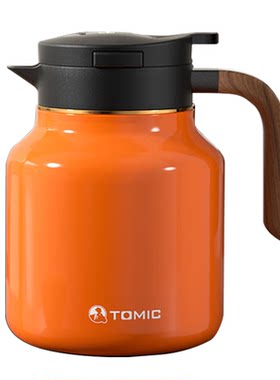 特美刻Tomic纯钛内胆焖茶壶实木专业智能显温1.5L老白茶保温钛杯