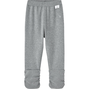 【商场同款】英氏儿童打底长裤子秋冬春季针织保暖休闲女童女宝